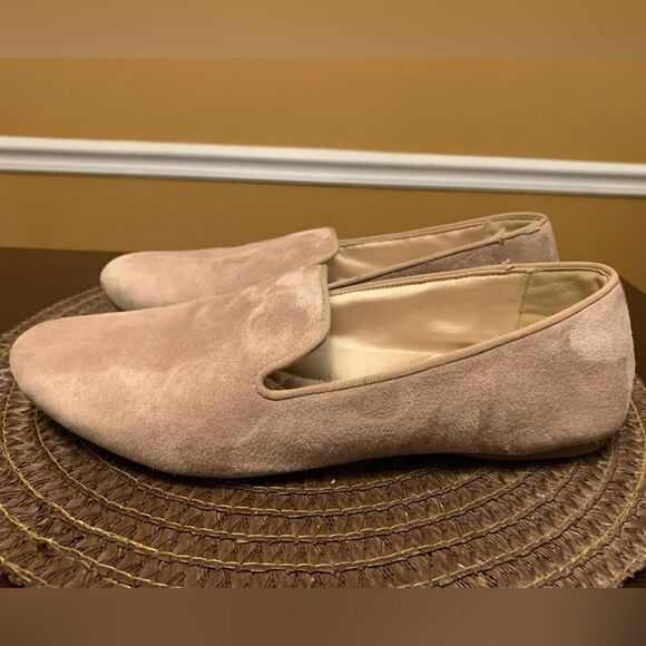 Birdies Ballet Flats Golden Oak Suede The Starling Almond Toe Slip-On Shoes 11 - Picture 2 of 8